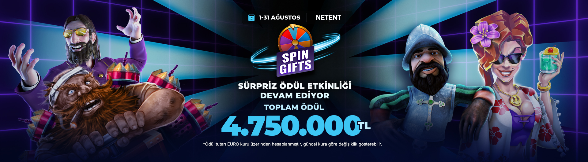 netent spin gift agustos